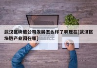 武汉区块链公司发展怎么样了啊现在[武汉区块链产业园在哪]