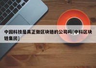 中园科技是真正做区块链的公司吗[中科区块链集团]